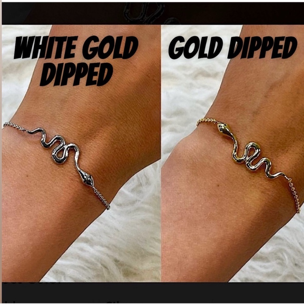 🆕🌿💛LUCKY CHARM: GOLD DIPPED Snake Bracelet
